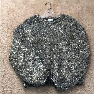 Leith Sweaters - EUC Leith Metallic Gold Fluffy Sweater Leith Sweaters - EUC Leith Metallic Gold Fluffy Sweater